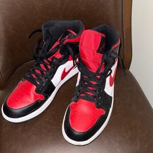 Nike “Air Jordan” Red and Black Sneakers